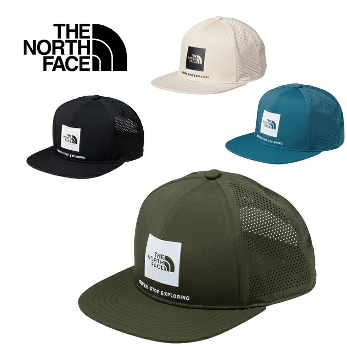 ザ ノースフェイス THE NORTH FACE NN02379 TECH LOGO CAP テック ロゴ キャップ メッシュ ストレッチ フラットバイザー アウトドア キャンプ メンズ レディース ユニセックス 軽量 速乾 帽子 4カラー 国内正規 2024SS