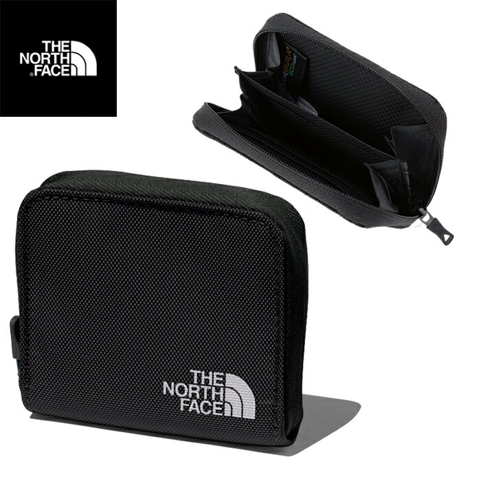 ザ ノースフェイス THE NORTH FACE NM82340 SHUTTLE WALLET シャトルワレット ジップ ウォレット 財布 カードホルダー コインケース 小銭入れ ファスナー コーデュラ ナイロン アウトドア ビジネス メンズ レディース 1カラー 国内正規 2024SS