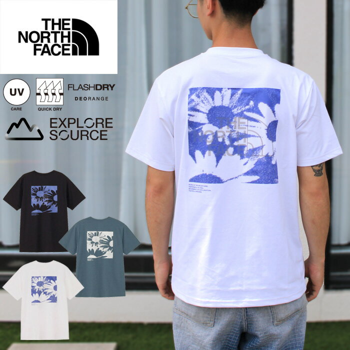 ザ・ノース・フェイス THE NORTH FACE NT32685 S/S ES RETRO TRAIL TEEショートスリーブ ES フラワーボックスロゴティー（メンズ） Tシャツ ストレッチ天竺生地 速乾 半袖 トップス ライフスタイル アウトドア キャンプ 海 山 川 国内正規 2026SS