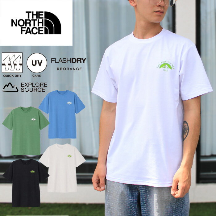 ザ・ノース・フェイス THE NORTH FACE NT32686 S/S ES MOUNTAIN LOGO TEEショートスリーブ ES マウンテンロゴティー（メンズ） Tシャツ ストレッチ天竺生地 速乾 半袖 トップス ライフスタイル アウトドア キャンプ 海 山 川 国内正規 2026SS