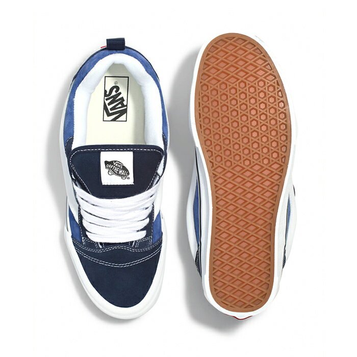 バンズ VANS VN0009QCNWD KNU SKOOL ニュースクール スウェード キックス シューズ スニーカー ローカット スケボー メンズ レディース ヴァンズ 靴 ネイビー/トゥルーホワイト 国内正規 2025SS