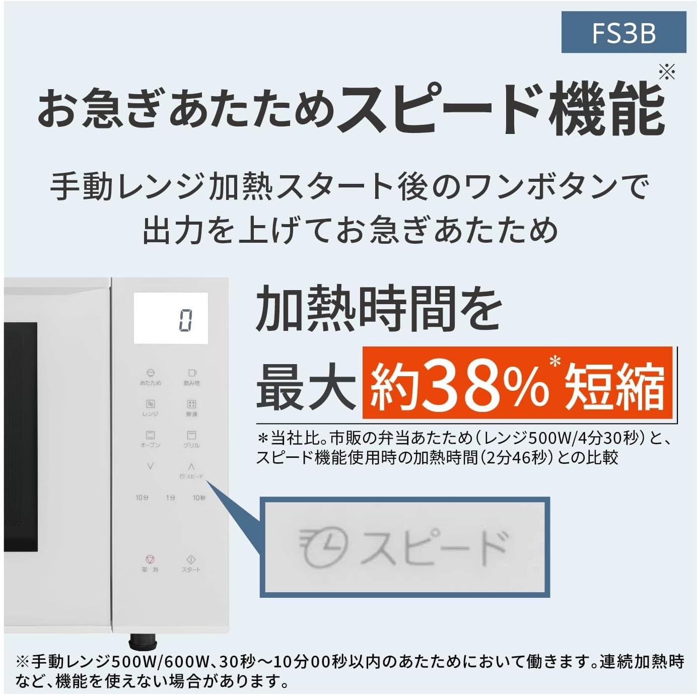 【送料無料 即納 あす楽】パナソニック 23L オーブンレンジ NE-FS3B-W ホワイト 3