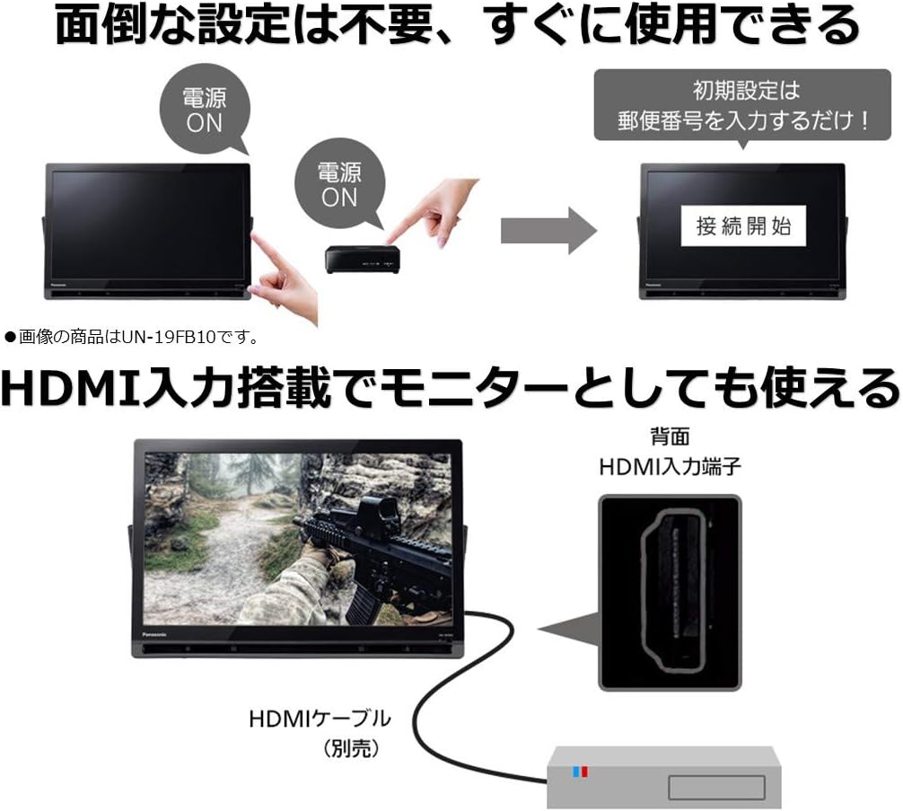 Panasonic プライベートビエラ UN-19F10-K