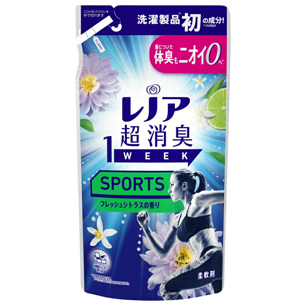 P＆G 純正品 レノア超消臭1weekSPORTSフレッシュシトラスの香りつめかえ用 4987176312365 P&G 1個
