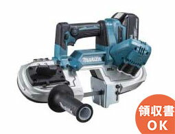 PB183DRGX マキタ(MAKITA) 充電式ポータブルバンドソー PB183DRGX 主な特徴 &nbsp; 主要機能 切断能力/直角時（mm） ノコ刃 丸パイプ 角パイプ 周速 (m/s)［m/分］ 長×幅×厚 (mm) &#248;66 66×66 1.3〜3.2 ［78〜192］ 835×13×0.5 本機寸法 (長さ×幅×高さmm) 質量 (kg) 標準付属品 392×174×242 3.8 (バッテリ含む) ソーブレード(BIM、18山/インチ)、 六角棒スパナ4・サイドグリップ 1充電あたりの作業量(目安) / 切断＊ 炭素鋼鋼管 鋼製電線管 &#248;48.6mm×厚さ3.7mm 約45本 &#248;38.1mm×厚さ1.4mm 約300本 ＊　数値は参考値です。バッテリの充電状態や作業条件により異なります。 関連商品 18V 充電式ポータブルハンドソー PB183DRGX マキタ(MAKITA) 充電式ポータブルバンドソー【バッテリBL1860B×2本・充電器DC18RF・ケース（バッテリ・充電器用）付】 PB183DZ マキタ(MAKITA) 充電式ポータブルバンドソー【本体のみ】バッテリ・充電器・ケース別売 バッテリ・充電器 マキタ(MAKITA) BL1860B リチウムイオンバッテリ 18V/6.0Ah (A-60464) DC18RF マキタ(MAKITA) 急速充電器 (JPADC18RF) &nbsp;