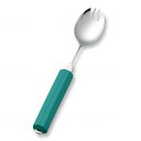 18N-3 オールステンレスハンドル スプーンフォーク兼用 ( 大 ) / C丸形 18mm スポンジ付 / 食事補助 斉藤工業【 在庫あり 】