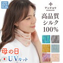 母の日 プレゼント デンチョウ 保湿 ネックカバー シルク 100％ UV UVカット 夏 冷感 レディース メンズ ネックウォーマー スヌード 薄手 肌荒れ 敏感肌 かすり 暖か アトピー おやすみ お休み 寝るとき 睡眠 就寝 冷え対策 紫外線対策 日本製 肌荒れ しない 汗取り ギフト