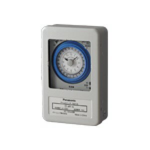 パナソニック■形番:TB31101K□タイムスイッチ□動作周期:24時間式□駆動方式:交流モータ式・停電補償なし□出力方式:タイマー出力□定格電圧:AC100V□消費電力:1.5W□接点構成:1a□出力(抵抗負荷):15A