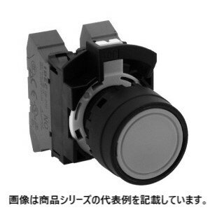 IDECΦ22 HWシリーズ Push-in式 押ボタンスイッチ■形番：HW1B-M1P11B□形状：平形□動作種別：モメンタリ形□接点構成：1a-1b□ボタン色：B(黒)