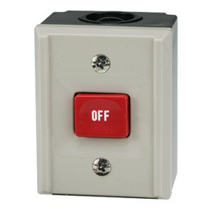 Rakuten - パトライト(KASUGA)■型式:BSH221OF□操作用押ボタン開閉器□露出形(一般開路)□ボタン数:1点□定格:AC250V 5A□接続端子:M3.5セルフアップねじ□保護構造:IP30準拠□材質:ABS樹脂□販売単位:1台単位