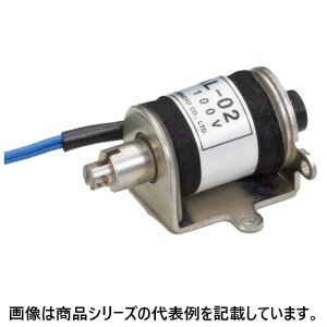 国際電業■型式:SAL-02 100V□動作:両用形(PUSH-PULL)□定格吸引力:4.9N(0.5kgf)□定格ストローク:10mm□定格電圧:AC100V□始動電流:1.5A□保持電流:0.6A□通電時間:1分定格使用頻度:6回以下(通電率1/10)□販売単位:1台単位