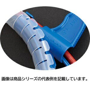 Rakuten - ヘラマンタイトンヘララップ(ポリエチレン標準)■型式：HWPE25□色：乳白□結束径(最大値)：Φ27.0mm□寸法：　φD：24.0mm　T：1.2mm　P：20.0mm　O：10.0mm　分岐用穴：5.0mm□適用工具：HAT25□販売単位：25m単位