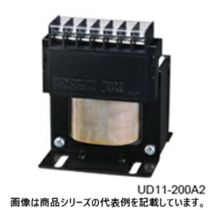 豊澄電源機器(TOYOZUMI)国内JIS 汎用トランス(単相複巻)■型式：UD11-300A2□電圧 1次・2次共用(V)：100/110/115/120(0V端子共用)□出力電流 100V時(A)：3□出力電流 120V時(A)：2.5□容量(VA)：300□質量(kg)：0.9