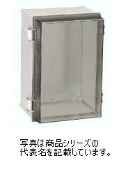 日東工業　蝶番付ポリカボックスPBC18-3040材質：ポリカーボネイト樹脂取付基板：鉄製基板（1.6MM）カバー：蝶番式（樹脂製）