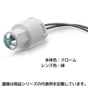 サトーパーツチップLED表示灯■型式：ND-1-2-BG□本体色/形状：黒(B)/低背□使用電圧：5V-60A AC/DC□電流：3.3-5.6mA□レンズ色/発光色：G(緑)/G(緑)□取付孔サイズ：Φ8mm
