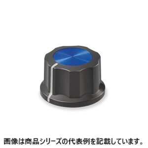サトーパーツ■形番:K-8000-M-BL□モールドツマミ適合シャフト:Φ6mmサイズ:M本体材質:フェノール本体色:B..