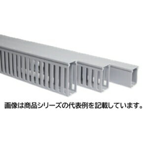 Rakuten - 興和化成配線ダクト【KD】■型式：KD-46-20-T□材質/カラー：硬質塩化ビニール/グレー□断面寸法：　幅：40mm　高さ：60mm　定尺：2000mm(2m)□側孔規格：Tタイプ□電線収納本数：90本(AWG14換算)□1梱包入数：20本