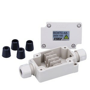 樂天商城 - 東洋技研■BOXTC-4A□中継ボックス[BOXTCシリーズ]□端子台：有□極性：4□レール取付：不可□保護等級：IP67□取込口サイズ：Φ5.3、Φ7.5、Φ9.2□W(mm)：60.0□H(mm)：23.5□D(mm)：40.0