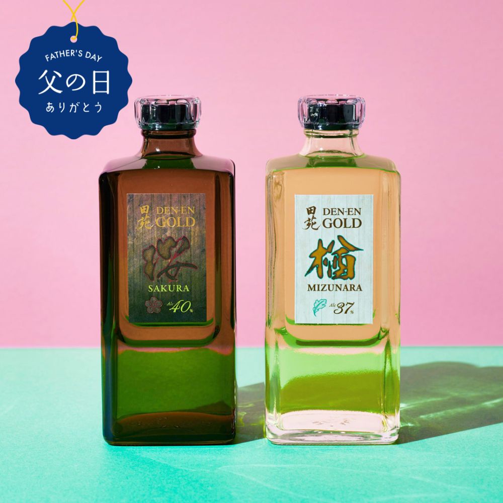 【 父の日 数量限定 桜と水楢を飲み比べ 焼酎 ギフト 】麦焼酎 田苑 桜ゴールド＆ 水楢ゴールド 720ml 2本セット 40度 37度 焼酎 樽貯蔵 ミズナラ 飲み比べセット 人気 セット プレゼント むぎ…