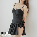 ラップスカート付き モノキニワンピース 水着2点セット かわいい 女性 スイムウェア スイミング レディース ママ水着 海 プール ビーチ