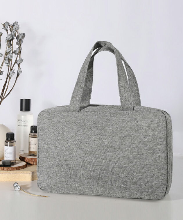 2WAY 吊り下げ 折りたたみ 多ポケット ポーチ 女性 レディース メンズ ファミリー ユニセックス ケース バッグ 旅行 スーツケース 小分け 収納 四角 整理 スクエア 洗面用具 メイク用品 コンパクト 単色 無地 シンプル