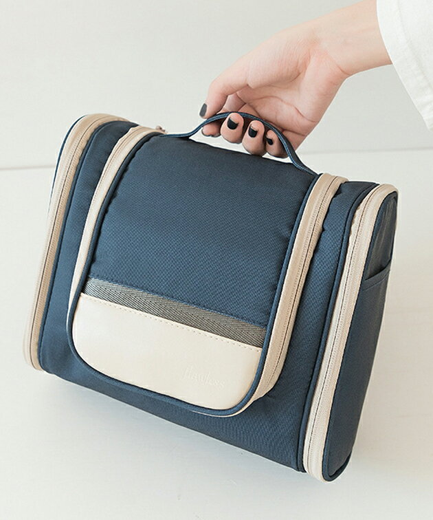 配色 多ポケット スクエア スタンド ポーチ 女性 レディース メンズ ファミリー ユニセックス ケース バッグ 旅行 スーツケース 小分け 収納 四角 整理 スクエア 洗面用具 メイク用品 コンパクト 単色 無地 シンプル メッシュ