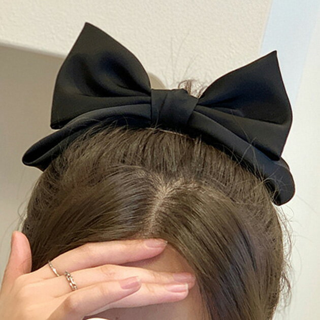 樂天商城 - 【2点セット】リボン モチーフ ビッグ ヘア バレッタ 女性 レディース ヘアアクセサリー 春 夏 秋 冬 髪飾り 大ぶり 大きい かわいい ガーリー スイート キュート まとめ髪 アクセント ヘアアレンジ パーティー 結婚式 結婚式 二次会 イベント
