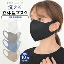 【10枚セット】立体 布マスク 大人用 洗える 普通サイズ 