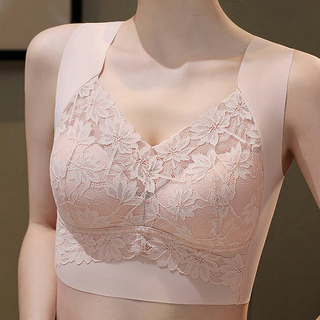 Rakuten - ソリッドカラー シームレス 脇高 ハーフ ブラトップ 女性 レディース インナー トップス 下着 肌着 春 夏 秋 冬 ブラジャー ハーフトップ 単色 伸縮 快適 無地 シンプル スポーツ ヨガ ピラティス ナイトブラ カジュアル