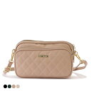 3ポケットキルティングショルダーバッグ レディース 女性 バッグ ショルダー クラッチ 2WAY フェイクレザー レザー 上品 ベーシック レトロ ゴールド メ...