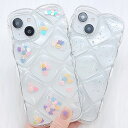キルティング風クリアラメシリコンiPhoneカバー 女性 レディース スマホ 携帯 ケース 上品 エレガント カジュアル 防止 スクエア 衝撃吸収 3D 凹凸 ...