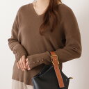 サイドボタンVネックベーシックリブニットプルオーバー 女性 レディース トップス セーター 秋 冬 ウィンター シンプル 無地 ゆったり ドロップショルダー 体型カバー ミニマル 着回し カジュアル きれいめ デイリー ゆるコーデ 上品 単色 ワンカラー