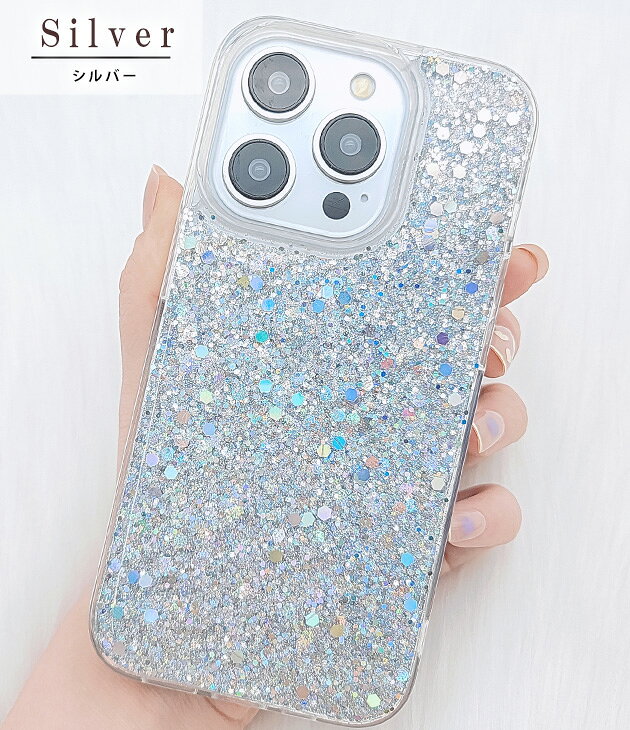 ラメグリッターソフトiPhoneケース 女性 レディース スマホ 携帯 カバー 華やか キラキラ スパンコール アクセサリー キュート 可愛い カラー 派手 ソフト TPU シリコン 傷防止 ギフト dengding-10273973 レースレディース サンプル画像2