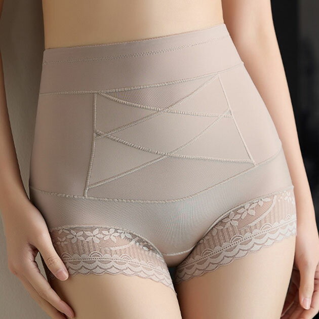 裾レース クロスパッチ ハイウエスト ボディ シェイパー 女性 レディース インナー ガードル 肌着 春 夏 秋 冬 体型カバー 骨盤矯正 産後 ダイエット ス...