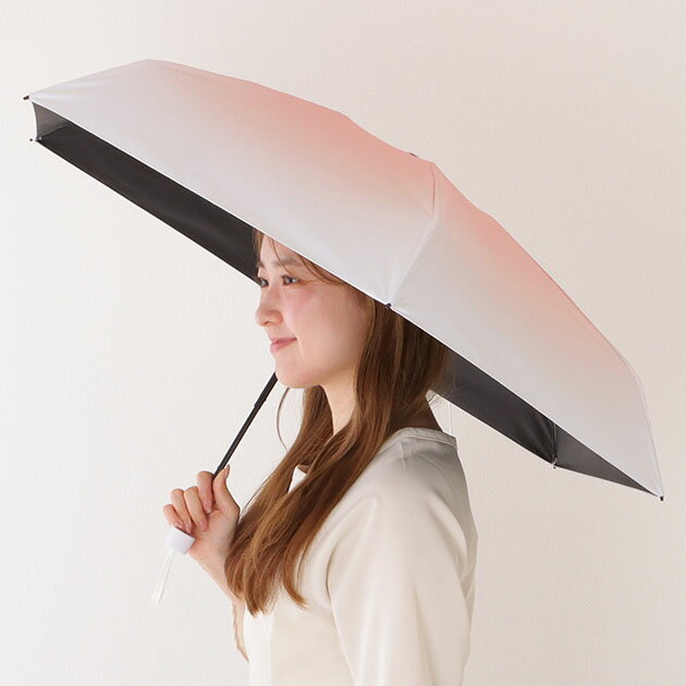 【雨晴兼用】 グラデーション コンパクト 軽量 折りたたみ傘 女性 レディース アンブレラ 春 夏 秋 冬 オールシーズン レイングッズ 単色 可愛い 華やか エレガント フェミニン 収納 持ち歩き ミニサイズ 小さい デイリー 旅行 トラベル