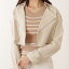 cropped jacket trenchの画像