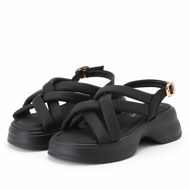 ソフト メッシュ バックストラップ 厚底 サンダル 女性 レディース 靴 シューズ コンフォート ビーサン スポサン 夏 海 ビーチ アクティブ レジャー 可愛い 単色 グラディエーター ぽってり ボリューム カジュアル