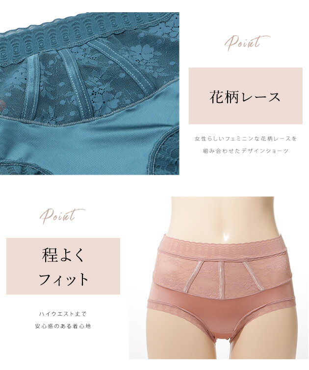 【6枚セット】ハイウエストレースドッキングサテ...の紹介画像3