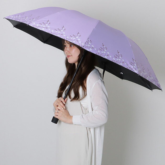 フローラル 10本骨 晴雨兼用 折りたたみ ラージ 傘 女性 レディース アンブレラ 春...