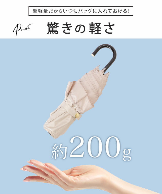 超軽量 ソリッドカラー フリル 晴雨兼用 折り...の紹介画像3