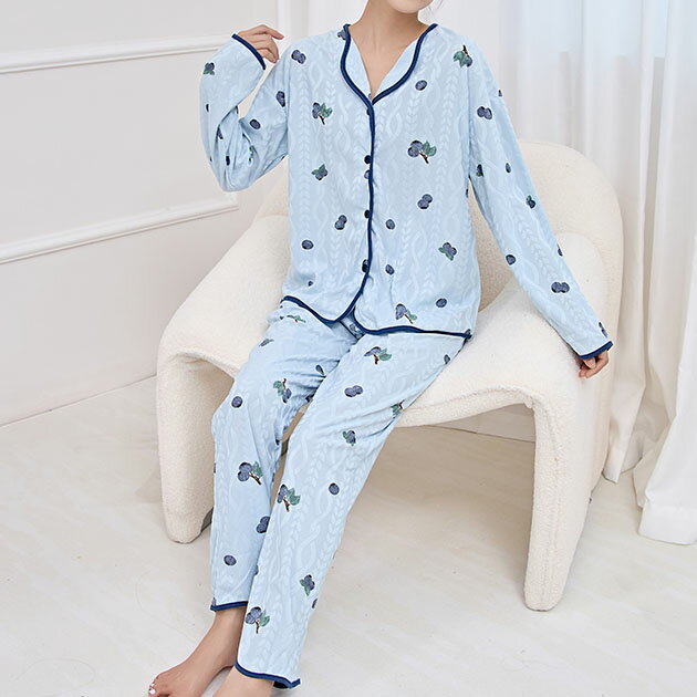 配色 パイピング ケーブル柄 バラエティ ルームウエア 女性 レディース 女子 部屋着 パジャマ 春 秋 前..