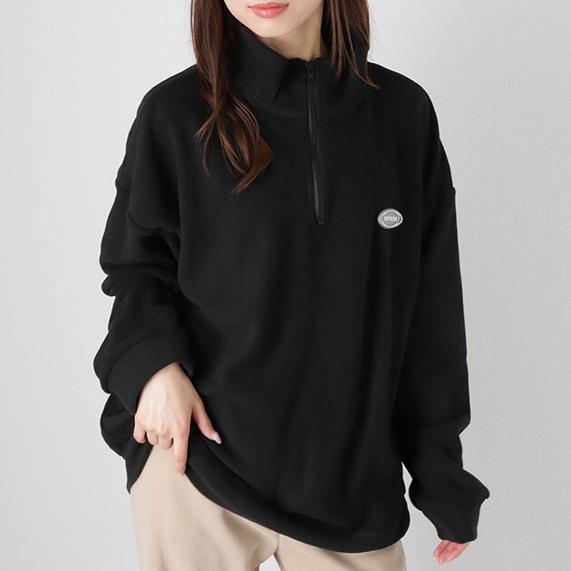 楽天市場】ハーフジップ ボア（カラーピンク）の通販