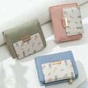 レザー調 ボタニカル ドッキング コンパクト ウォレット 女性 レディース 財布 小銭入れ カードケース スクエア 二つ折り 三つ折り 合成皮革 ミニサイズ 旅...
