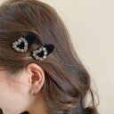【2点セット】ビジュー モチーフ ベロア ヘア クリップ 女性 レディース ヘアアクセサリー 春 秋 冬 可愛い ガーリー キュート クラシック お嬢様 シック シンプル 定番 ベーシック まとめ髪 ボブ ショート アレンジ 上品 ドレス ベルベット