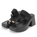 ゴールドメタル スクエアトゥ 親指トング 厚底 サンダル シューズ レディース 夏 プラットフォーム 太ヒール アシンメトリー 単色 無地 歩きやすい 美脚 脚長効果 身長アップ スタイルアップ フェミニン 大人女子 きれいめ おしゃれ デート おでかけ