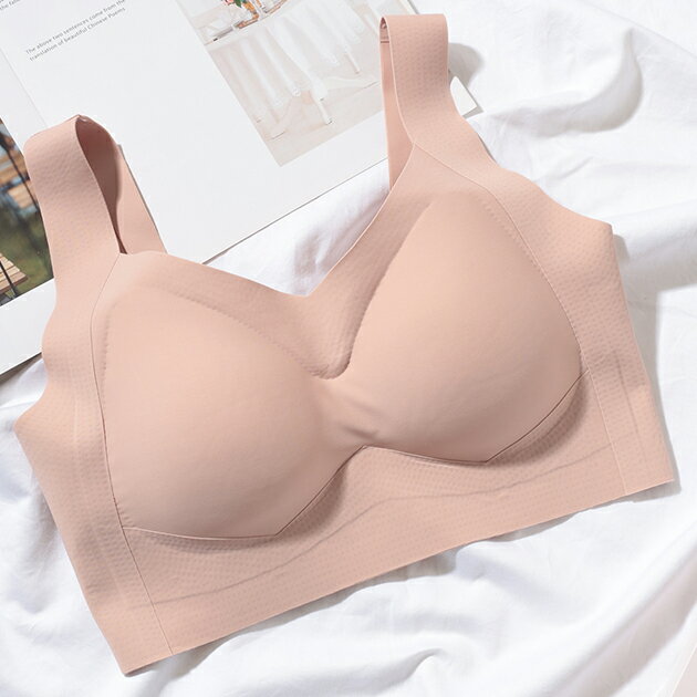 ソリッドカラー シームレス バッククロス ノンワイヤー ブラ 女性 レディース ブラジャー インナー ナイトブラ 春 夏 秋 冬 肌着 ブラトップ 通気性 単色 無地 弾力 伸縮 ソフト 薄手 ホールド Vネック スムース ミニマル レースアップ