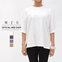 【公式】【50%OFF】【残り1点】M・J・G エムジジェ プリントBIGT レディース M L トップス Tシャツ カットソー 五分袖 半袖 クルーネック ロ...