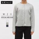 【公式】【50%OFF】M・J・G エムジジェ ドットボタンカーデ レディース M L トップス カーディガン 長袖 クルーネック カットソー 裏毛 ホワイト ...