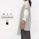 M・J・G エムジジェ ジレ レディース トップス M L ベスト カットソー おうち服 ノースリーブ スウェット 裏毛 Vネック グレー ブラック 黒 綿100%   GMT240 母の日 プレゼント