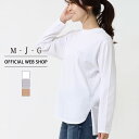 【クレアランス再値下げ】【公式】【50%OFF】M・J・G エムジジェ プリント長袖Tシャツ レディース ロンT 天竺 シンプル 長袖 クルーネック M L 綿...